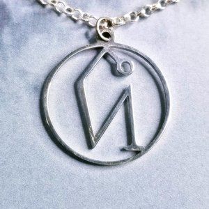 Archangel Uriel Sigil Silver Necklace